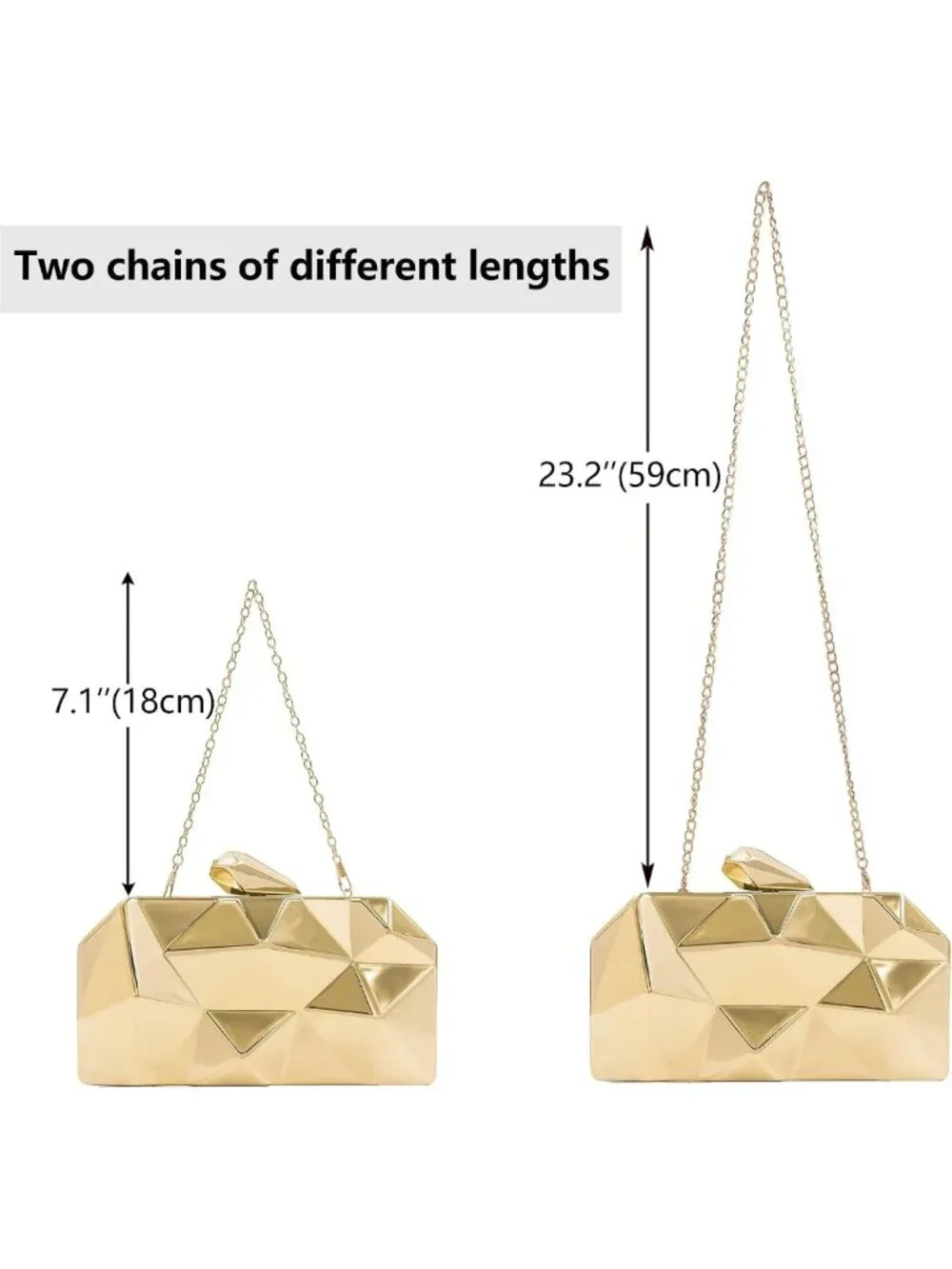 Chic Metallic Clutch Purse for Women | Elegant Evening Bag | Alloy Shell Design